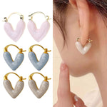 Fashion Jewelry Heart Pendant Drop Earrings For Women
