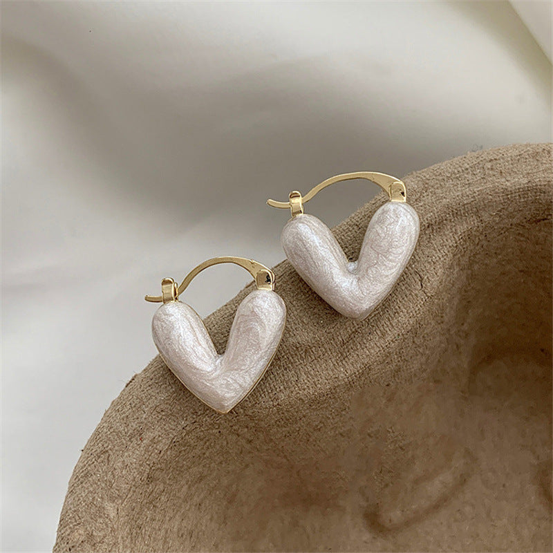 Fashion Jewelry Heart Pendant Drop Earrings For Women