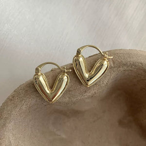 Fashion Jewelry Heart Pendant Drop Earrings For Women